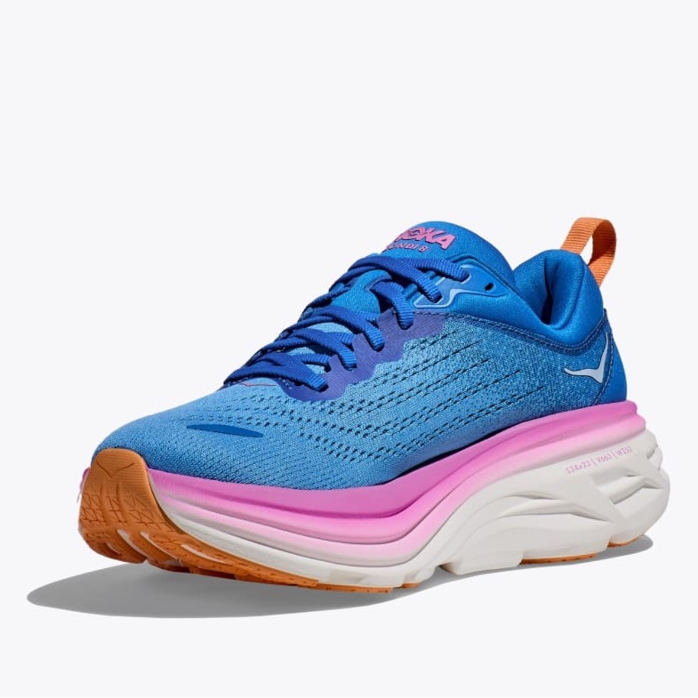 Hoka Women's Vibrant Blue and Pink Athletic Shoes
